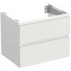 Skrinka pod umývadlo Jungborn TRENTA biela matná 70 x 56 x 49,8 cm TRE DESK SS 70 2Z W B073