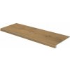 Rako Pino DCFVD898 schodová tvarovka reliéfní 30x120 bark hnědá rekt.