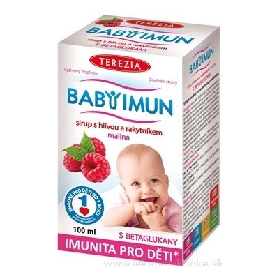 TEREZIA BABY IMUN sirup s hlivou a rakytníkom príchuť malina 1x100 ml