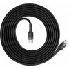 Baseus Cafule Type-C/Type-C PD2.0 60W 20V 3A QC3.0 2m sivo-čierny nabíjací a dátový kábel (CATKLF-HG1)