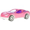 Teddies Auto športové pre dievčatá ružové plast na voľný chod v sieťke 16x36x12cm