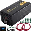 VEVOR menič výkonu 5000W modifikovaný sínusový menič LED z hliníkovej zliatiny