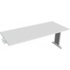 Rokovací stôl Flex, 180x75,5x80 cm, biely/kov