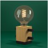 Eglo | Eglo 390193 - Stolná lampa LEVANTARA 1xE27/40W/230V čierna/hnedá | EG390193