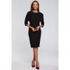 Stylove Dámske midi šaty Estrineve S242 čierna S