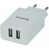 Swissten sieťový adaptér smart ic 2x usb 2,1a power biely (samopredavač)