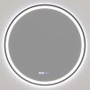 Cerano Rivo, LED kúpeľňové zrkadlo, kovový rám, Ø 80 cm, čierna matná, CER-CER-NT8232A80