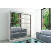 Supermobel Posuvná skriňa ROMA 2 200, 200x200x62, biela/sonoma