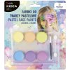 Kidea farby na tvár 6ks pastelové (D)