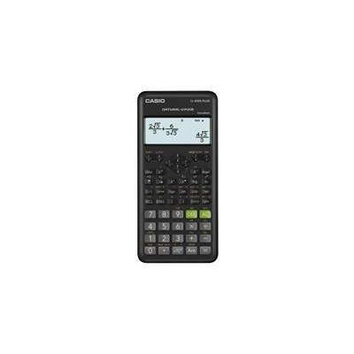 CASIO kalkulačka FX 82ES PLUS 2E, černá, školní, desetimístná, čierna