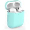 Enem Jednofarebný obal na Airpods 1/2 - Mentolový APP1OAIR009