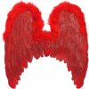 Krídla „Anjel s perím marabou“, červená, Widmann, 46 x 48 cm