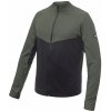 Pánska mikina celozips SENSOR COOLMAX THERMO čierna/olive green L