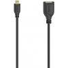 Hama 200613 micro USB na USB-A (OTG) Flexi-Slim obojstranný konektor 15cm černý