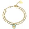 Guess Štýlový dvojitý náramok All You Need is Love JUBB04206JWYGTQ 18,5 cm