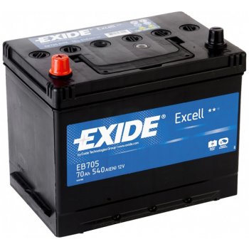 Exide Excell 12V 70Ah 540A EB705