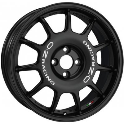 OZ Oz Leggenda 7X17 4X100 ET30 Matt Black White Lettering 68