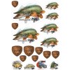 Giants fishing Mix nálepiek Giants Fishing Šťuka (19ks)