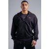 Nebbia Mikina na zips s vyšívaným logom PRIMAL 884 Čierna - black - M