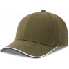 Atlantis Headwear Kšiltovka Pilot Piping Sandwich-S, těžká, 6 panelová, sandwich COT33027455099-olive Olivová UNI