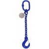 Vázací řetěz oko-hák 10 mm 4 t, 4,5 m