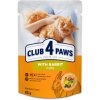 CLUB 4 PAWS Premium With rabbit in jelly. For adult cats 85 g