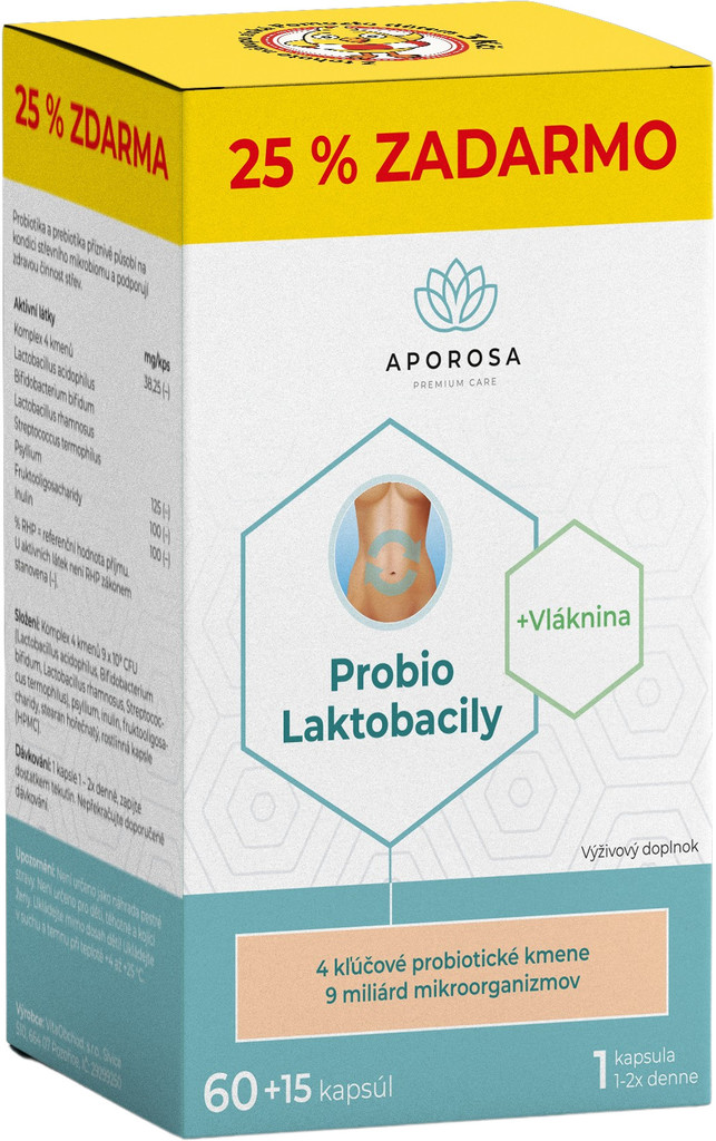 Aporosa Probio Laktobacily 75 kapsúl