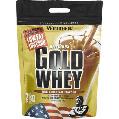 Protein Gold Whey - Weider, príchuť čokoláda, 2000g