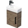 Kúpeľňová skrinka s umývadlom SAT Cube Way 40x47,5x20 cm dub Wellington mat CUBE320401DCDW