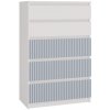 TOP E-SHOP Komoda Malwa M5 ARTESO Biela + modrá