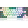 Mechanická klávesnica Redragon K678 Pro Singed bielo-zelená, herná