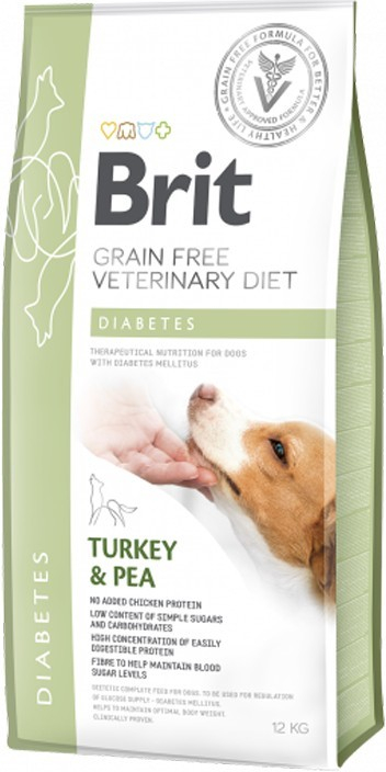 Brit Veterinary Diets GF dog Diabetes 12 kg