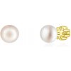 Olivie Náušnice 7mm PERLY AAA GOLD 9117 Ag 925; ≤1,7 g.