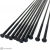 Novatec STRAIGHT, DB-2.0/1.5/2.0 14G W/lockt. PSRTB2015 (LASER) špic, čierna 282 mm