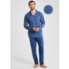 TARO Pánske pyžamo Derek3485 zz51-tm.modrá 5XL