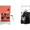 Profitec GO, red + Eureka Mignon Silenzio, CR black