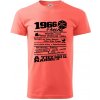 1966 v kocke - Klasické pánske tričko vyššej gramáže - 2XL ( Korálová )