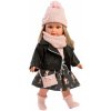 Llorens 54040 Carla realistická panenka s měkkým látkovým tělem 40 cm
