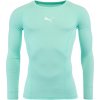 Pánske funkčné tričko Puma, LIGA BASELAYER TEE LS Tyrkysová,Biela XS