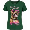 PitBull West Coast - dámské triko SUNGLASSES DOG zelené XL