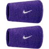 Potítko Nike Swoosh Double-Wide 2P - court purple/white - Fialový