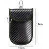 Elnox Faraday ELN132484 vrecko na kľúče čierne, zelené prešitie 10 x 14 cm