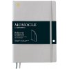 LEUCHTTURM1917 MONOCLE by LEUCHTTURM1917 Dotted Composition Softcover Notebook - Light Grey