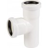 OSMA HT odpadová / kanalizačná odbočka DN 50/50 - uhol 87 ° - HTEA - biela