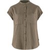 FJÄLLRÄVEN Övik Hemp Shirt SS W Suede Brown - S
