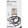 CellularLine Neck-Case zadný kryt číry pre Apple iPhone 6/7/8 / SE 2020, s čiernou šnúrkou