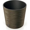 PROSPERPLAST FURU ROUND LOW ECO WOOD Kvetináč 30cm kávový