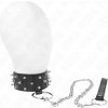 Kink - Necklace With Leash 65 cm With Silver Studs Model 5 Adjustable 36-43 cm X 5 cm