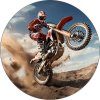 Jedlý papier jazdec motocross v červenom kombinéze 19,5 cm - Pictu Hap