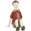 Clayre & Eef Dekoratívne soška sediaceho Pinocchio - 15 * 11 * 14 cm - Clayre & Eef